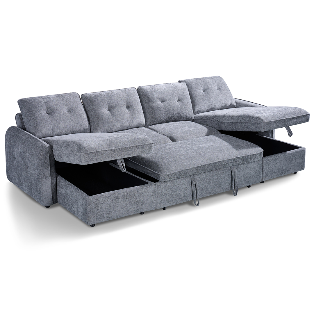 Fabric Sofa Bed U Shape Corner - Moscow