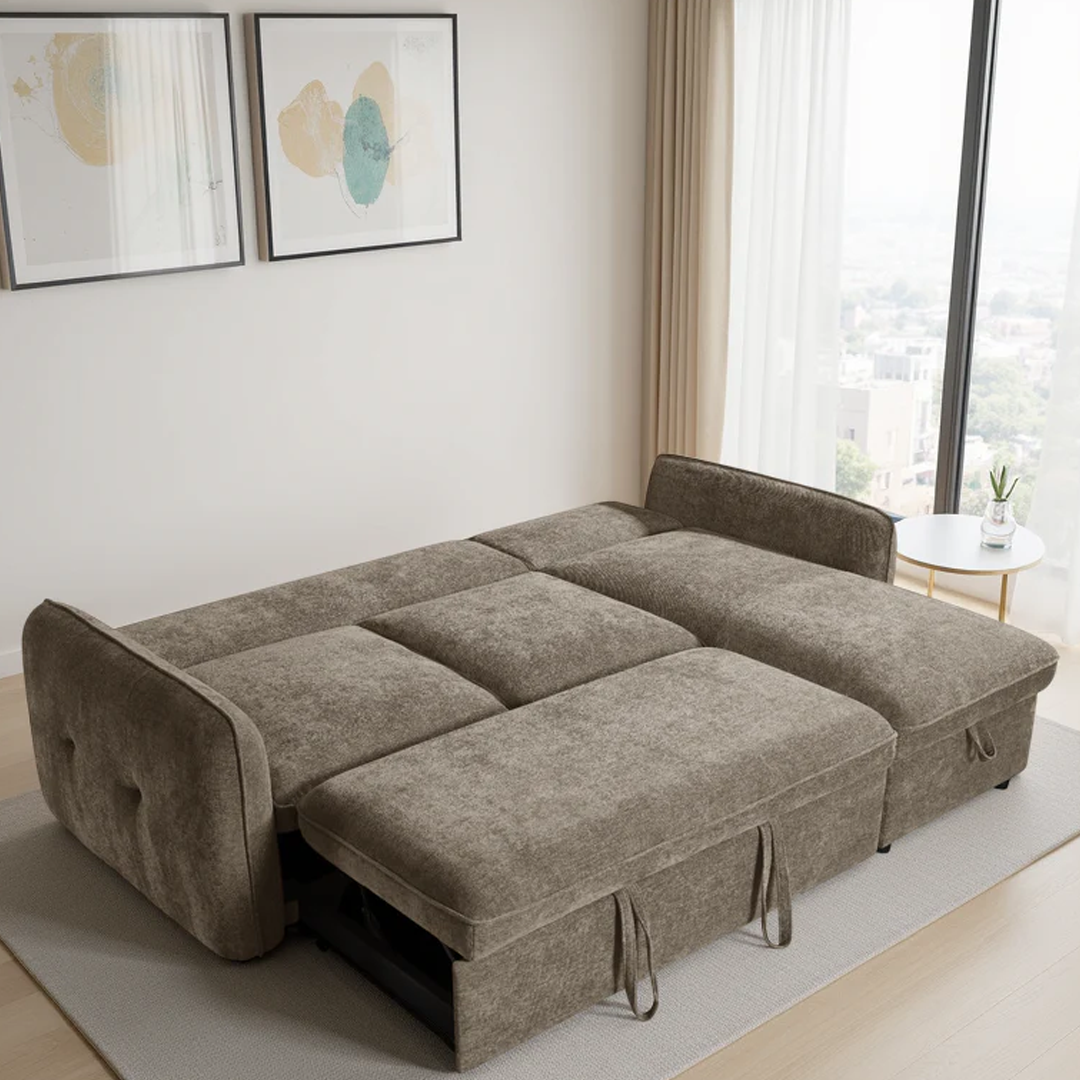 Fabric Sofa Bed Universal Corner - Moscow