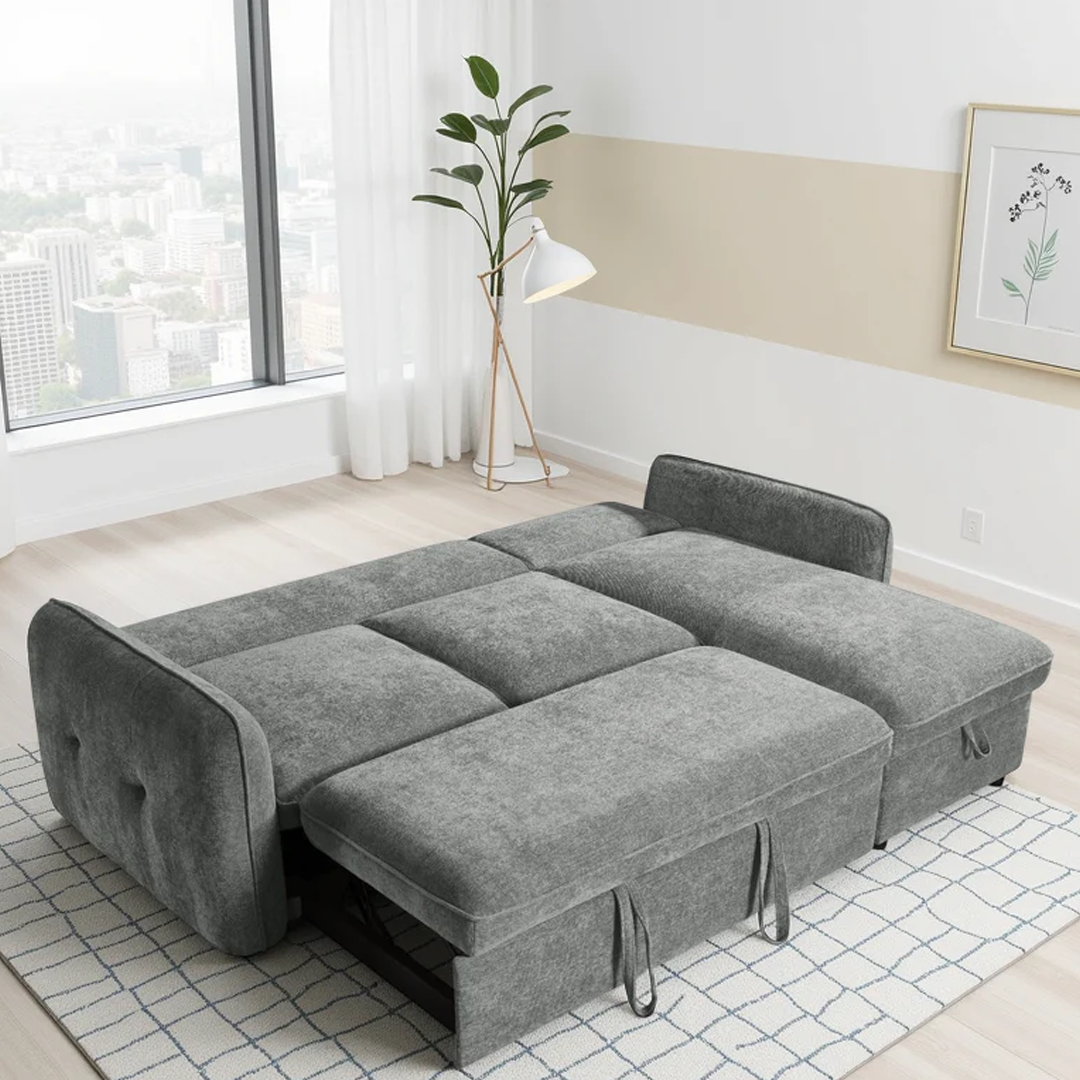 Fabric Sofa Bed Universal Corner - Moscow
