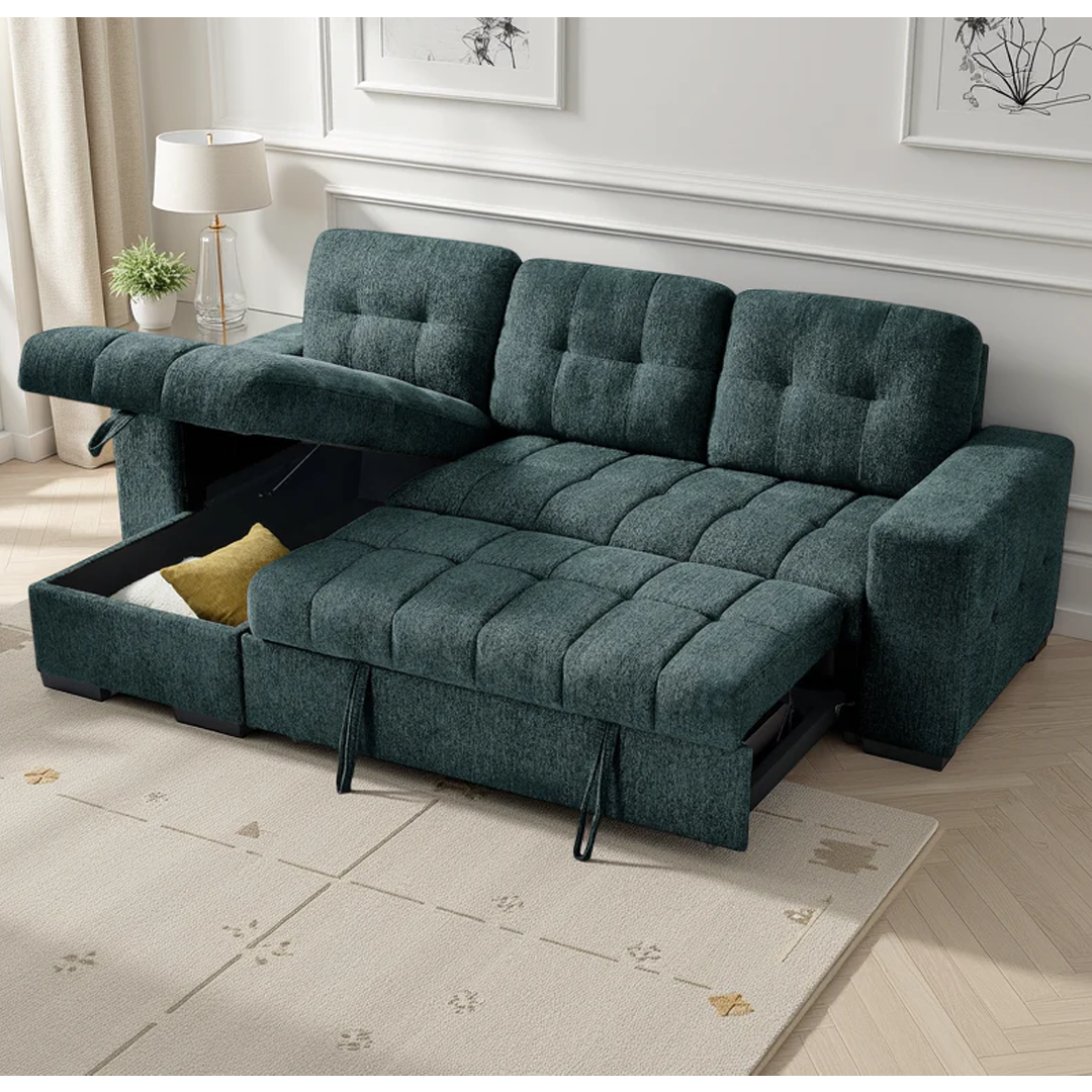 Fabric Sofa Bed Universal Corner - Palermo