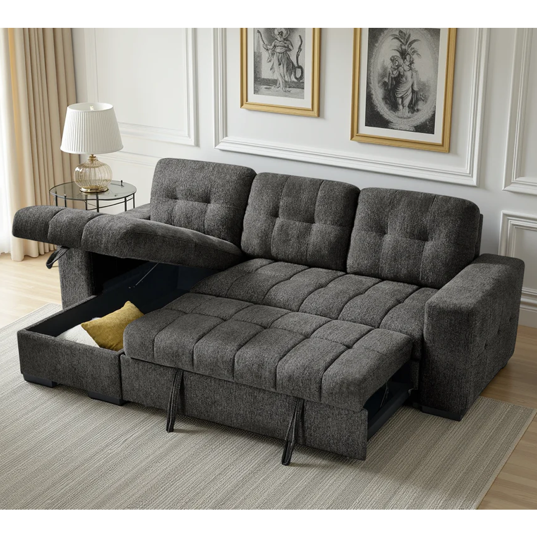 Fabric Sofa Bed Universal Corner - Palermo