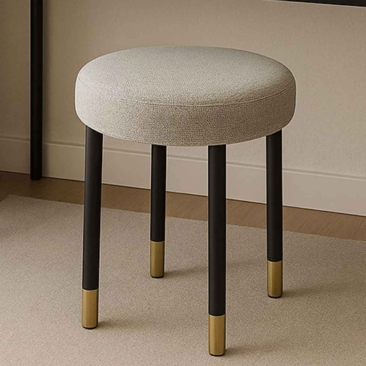 Fabric Stool 38cm Wide Round - Bali