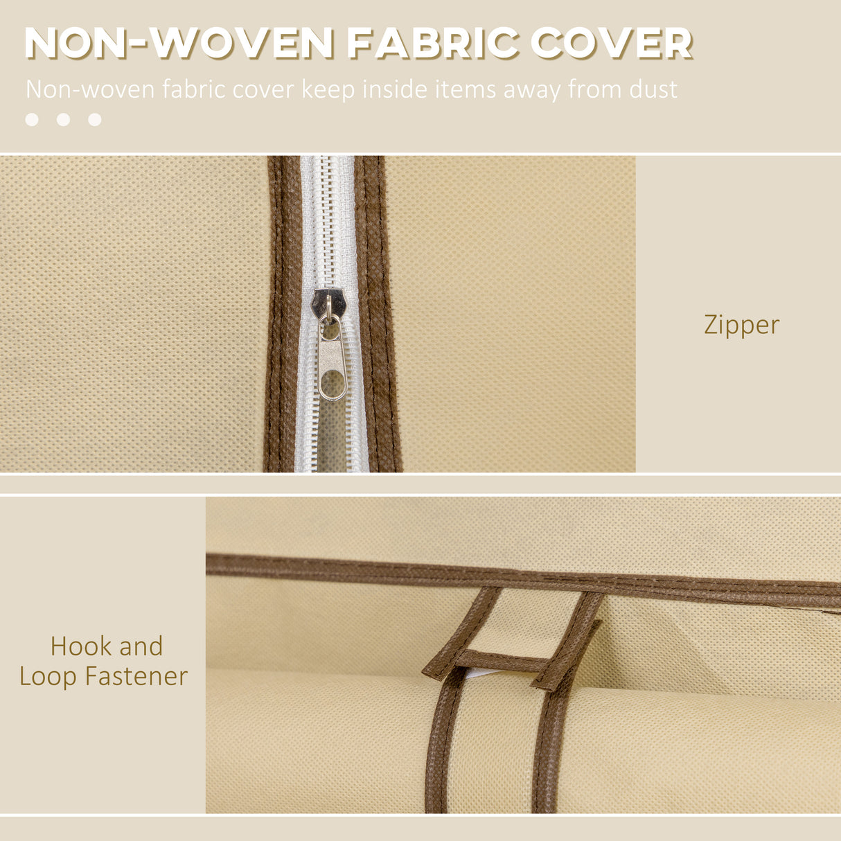 Fabric Wardrobe 125cm Wide With Hanging Rail And Shelves - Velmora