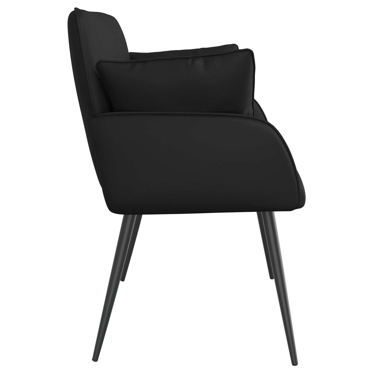Faux Leather 2 Seater Sofa 115cm Wide With Metal Legs - Vantage Home