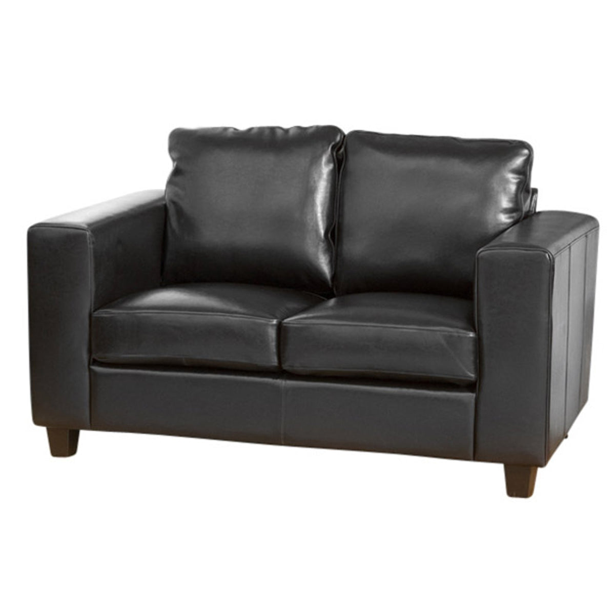 Faux Leather 2 Seater Sofa 133cm Wide - Kensington Home
