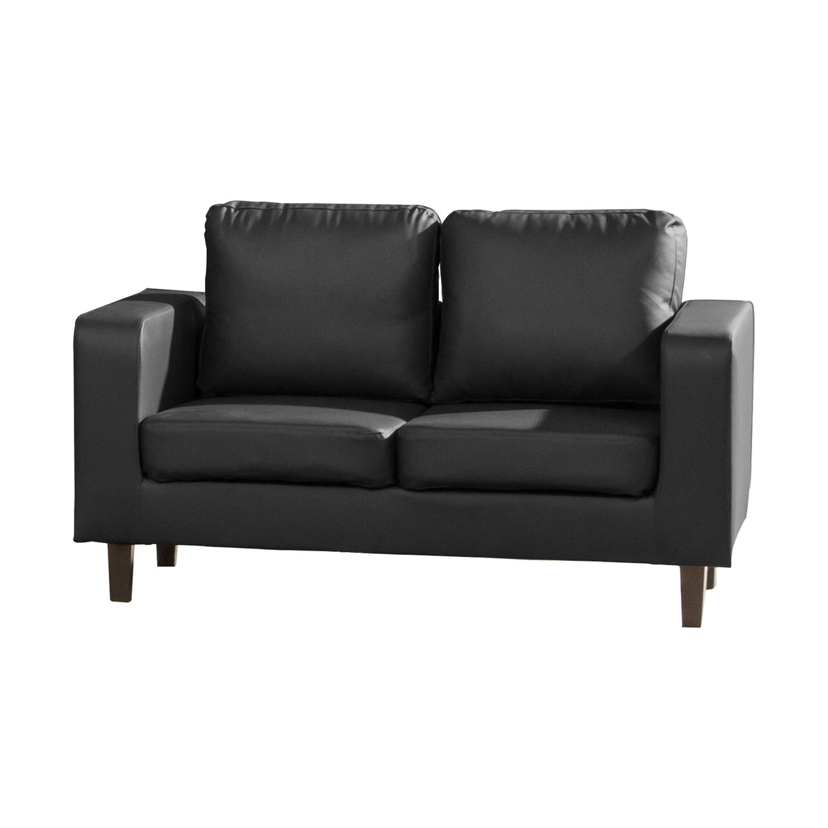 Faux Leather 2 Seater Sofa 139cm Wide - Kensington Home