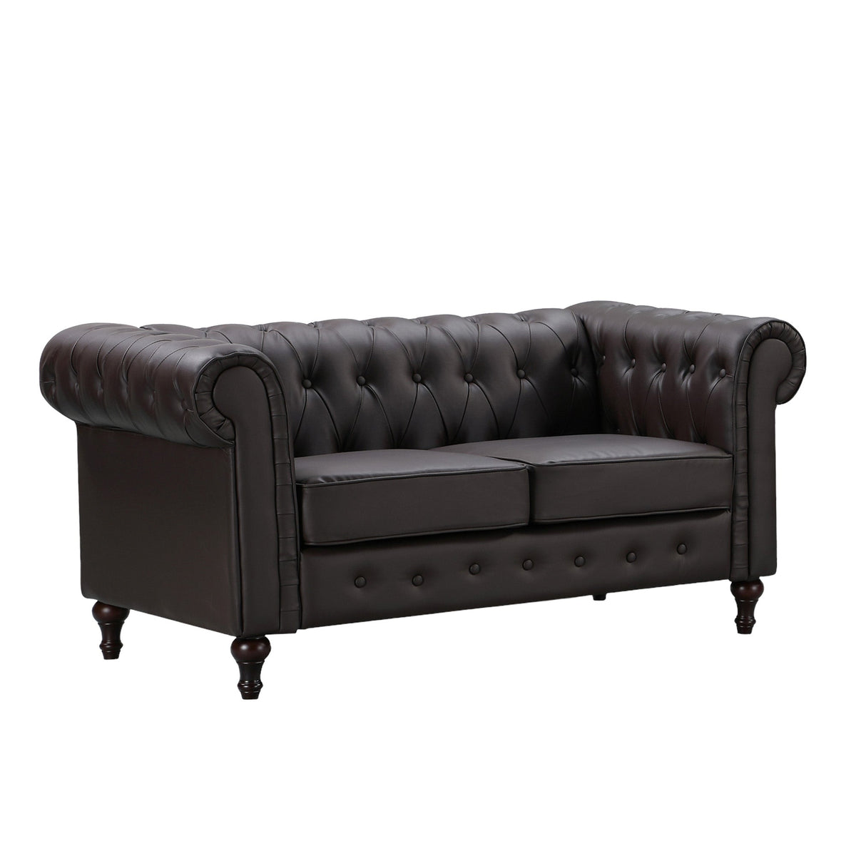 Faux Leather 2 Seater Sofa 153cm Wide - Kensington Home