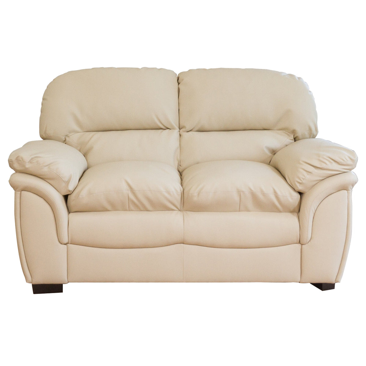 Faux Leather 2 Seater Sofa 165cm Wide - Kensington Home