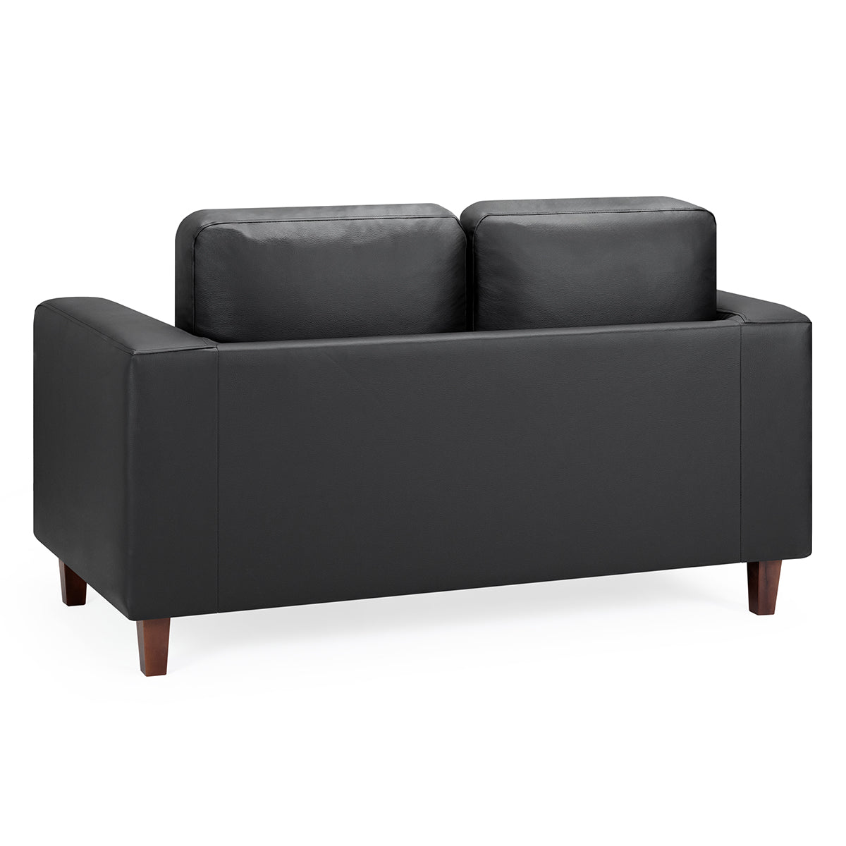 Faux Leather 2 Seater Sofa - Box