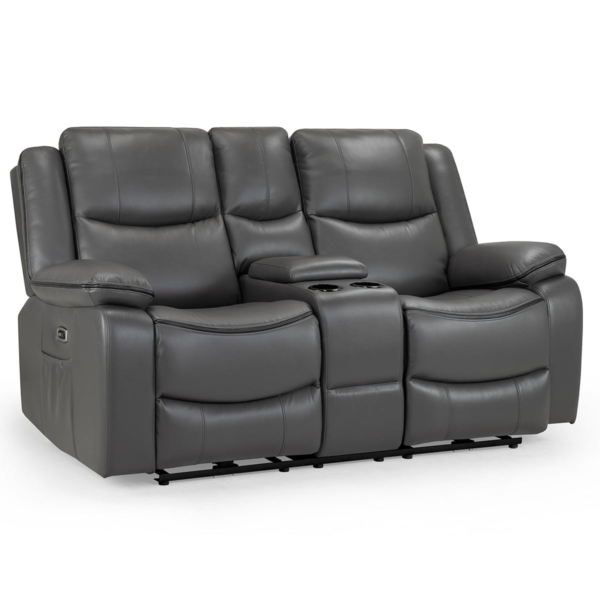 Faux Leather 2 Seater Sofa Electric Recliner - Harald