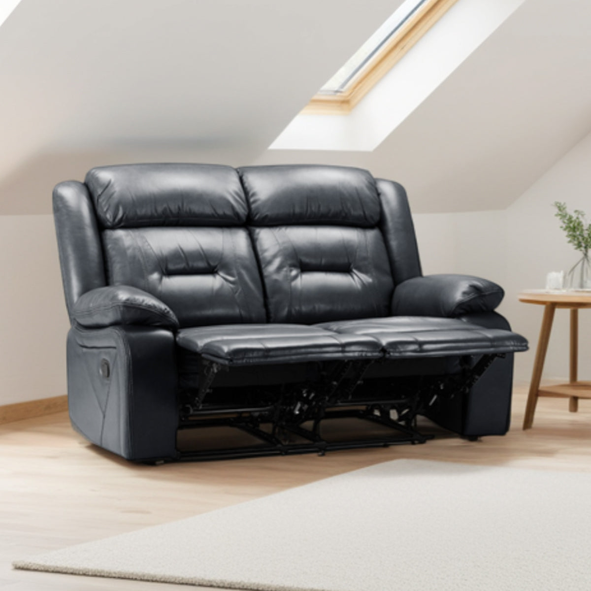 Faux Leather 2 Seater Sofa Recliner - Novie