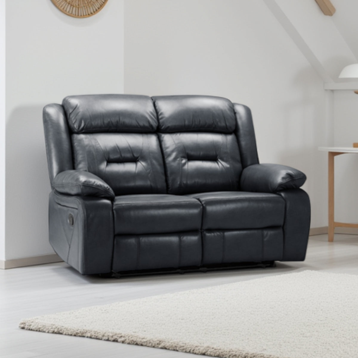 Faux Leather 2 Seater Sofa Recliner - Novie