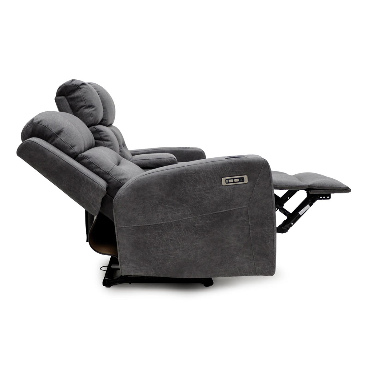 Faux Leather 2 Seater Sofa Recliner Tech - C-Love