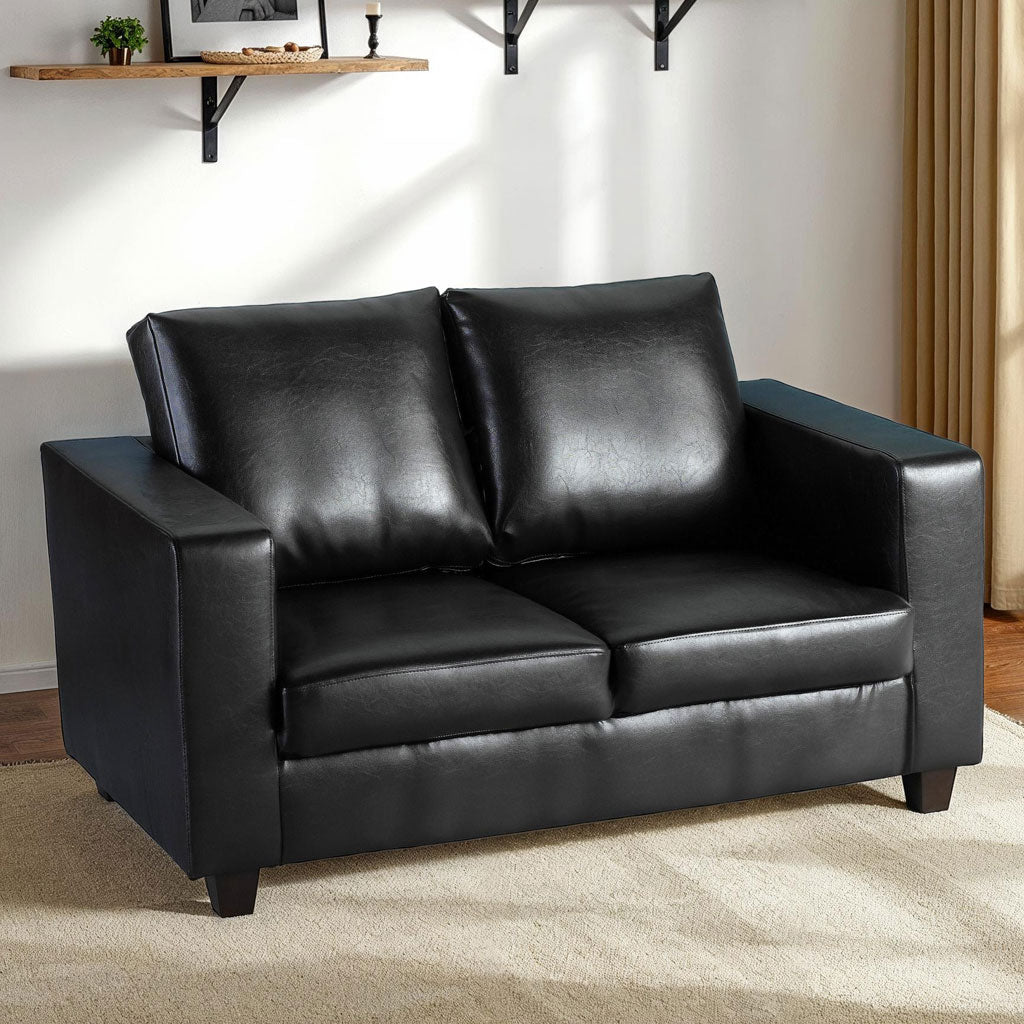 Faux Leather 2 Seater Sofa - Tempo