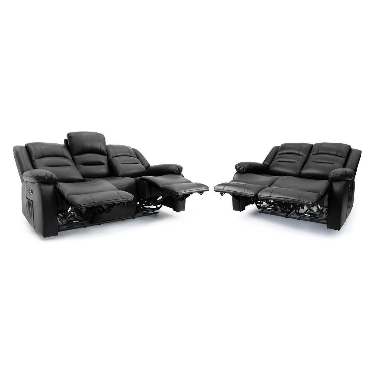 Faux Leather 3 + 2 Seater Sofa Set Electric Recliner - Alva