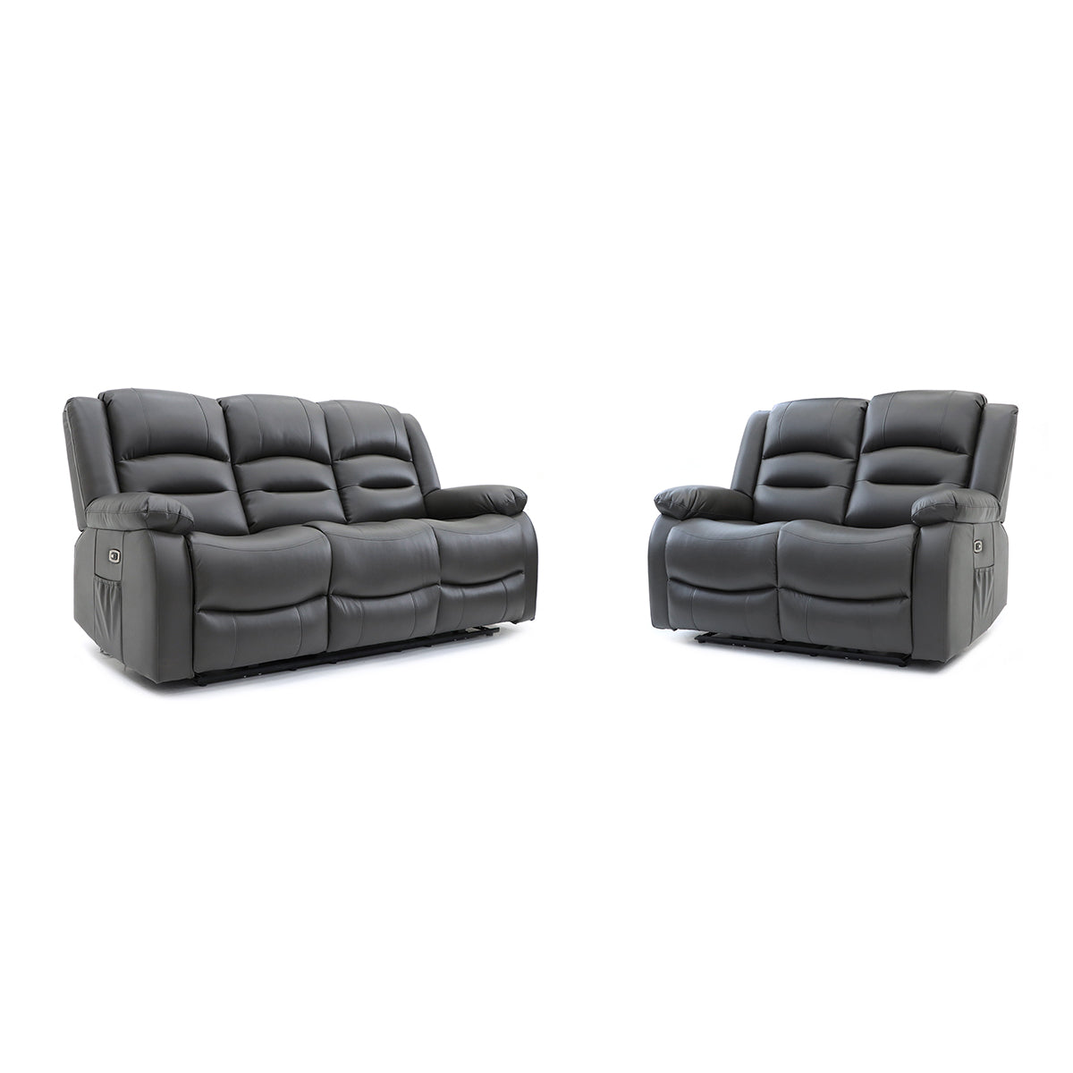 Faux Leather 3 + 2 Seater Sofa Set Electric Recliner - Alva