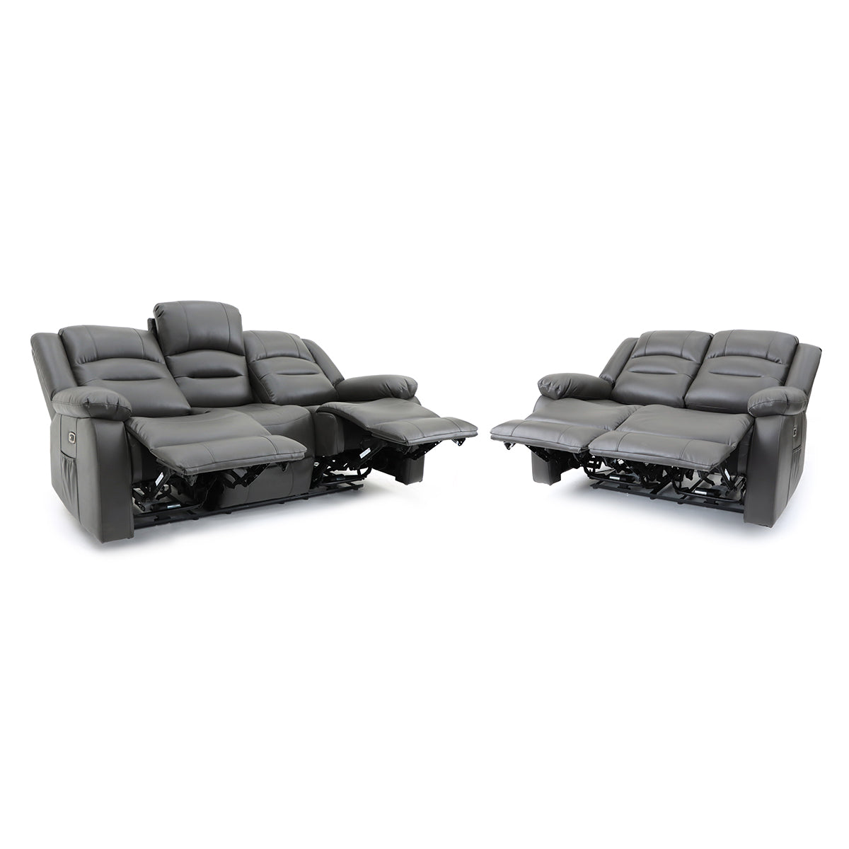 Faux Leather 3 + 2 Seater Sofa Set Electric Recliner - Alva