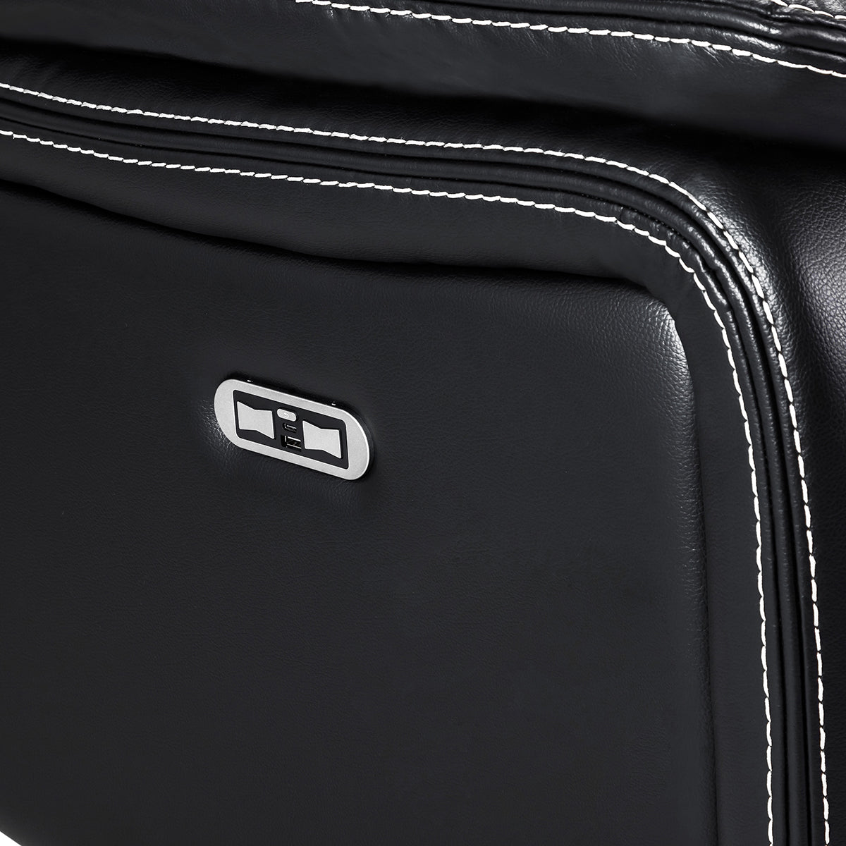 Faux Leather 3 + 2 Seater Sofa Set Electric Recliner - Galaxy Tech