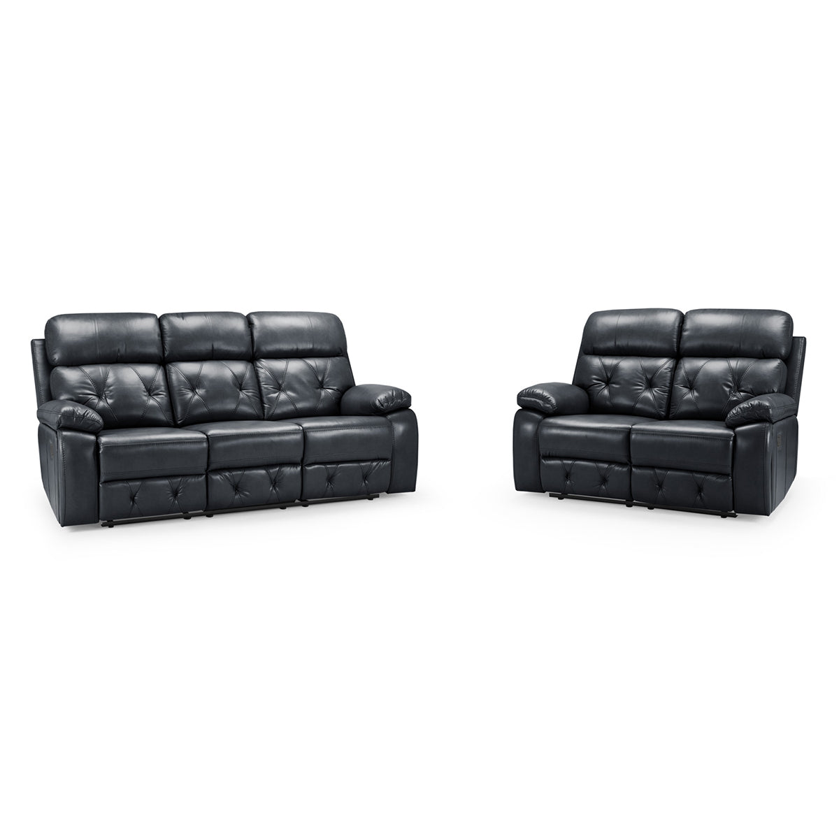 Faux Leather 3 + 2 Seater Sofa Set Recliner - Cody