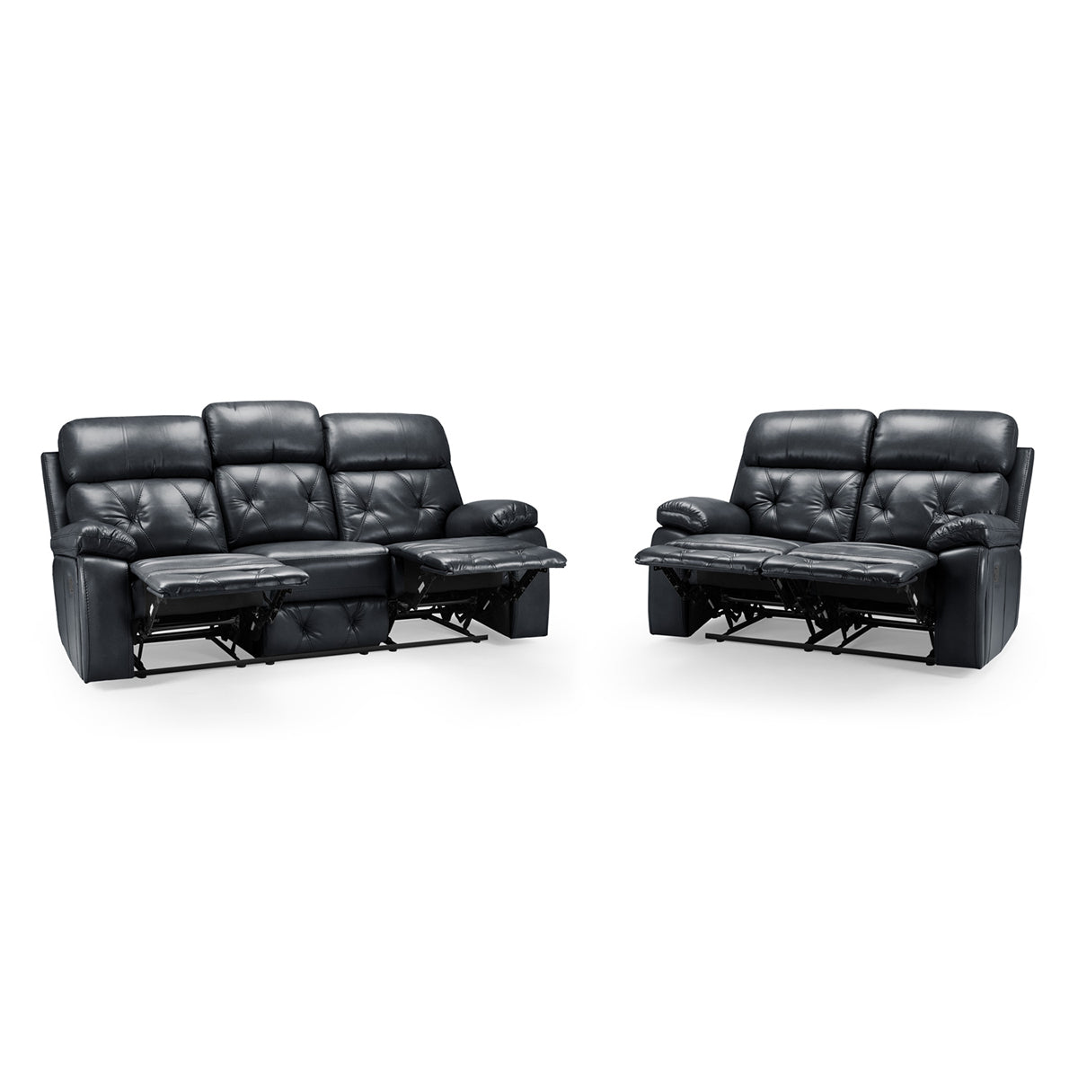 Faux Leather 3 + 2 Seater Sofa Set Recliner - Cody