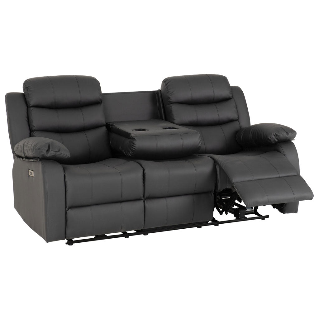 Faux Leather 3 + 2 Seater Sofa Set Electric Recliner - Roma