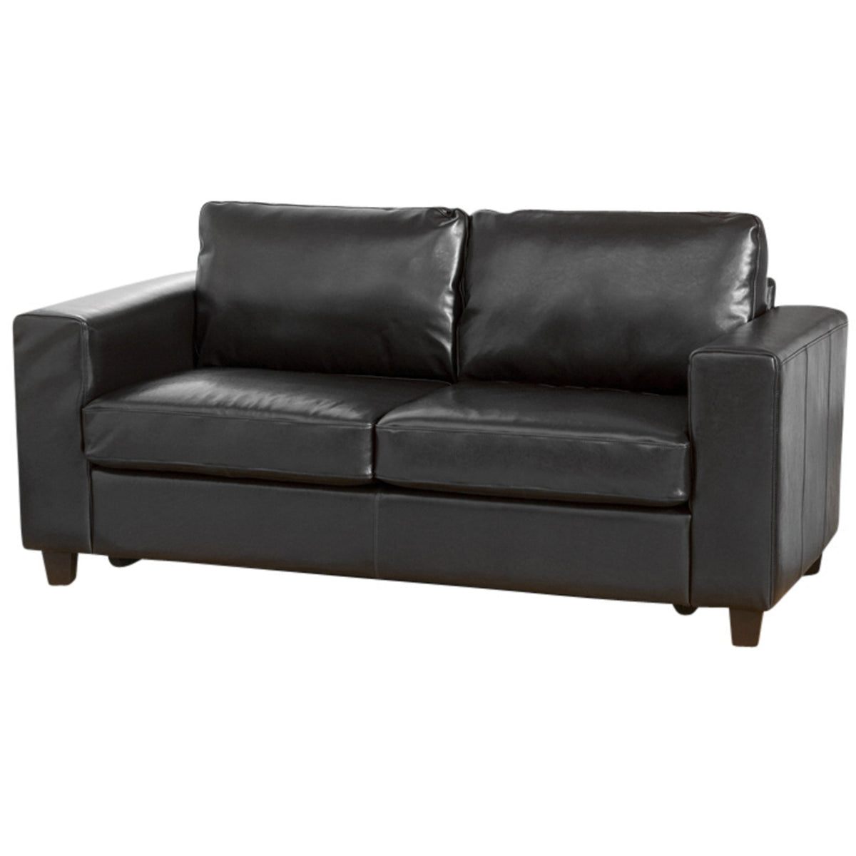 Faux Leather 3 Seater Sofa 176cm Wide - Kensington Home