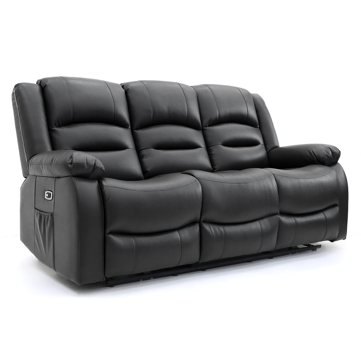 Faux Leather 3 Seater Sofa Electric Recliner - Alva