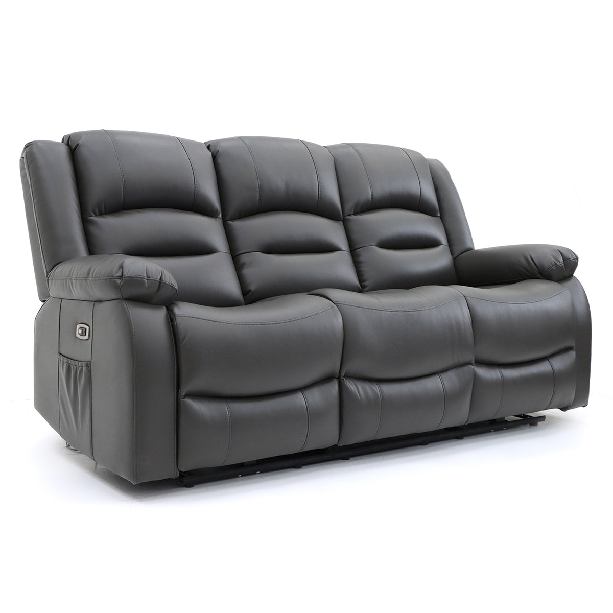 Faux Leather 3 Seater Sofa Electric Recliner - Alva
