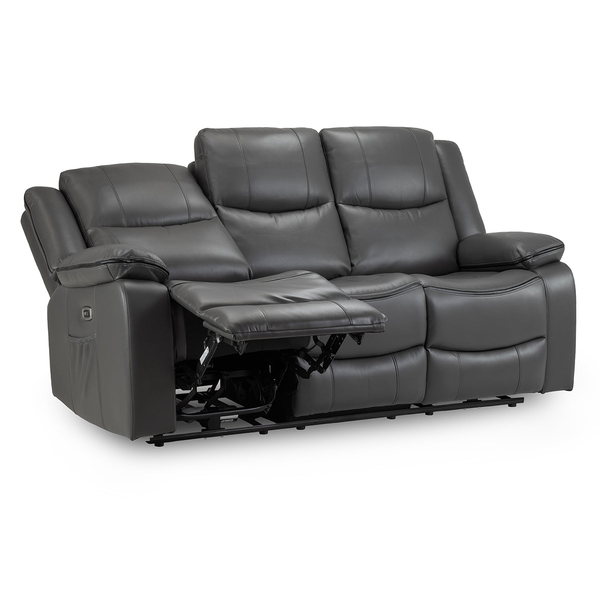 Faux Leather 3 Seater Sofa Electric Recliner - Harald