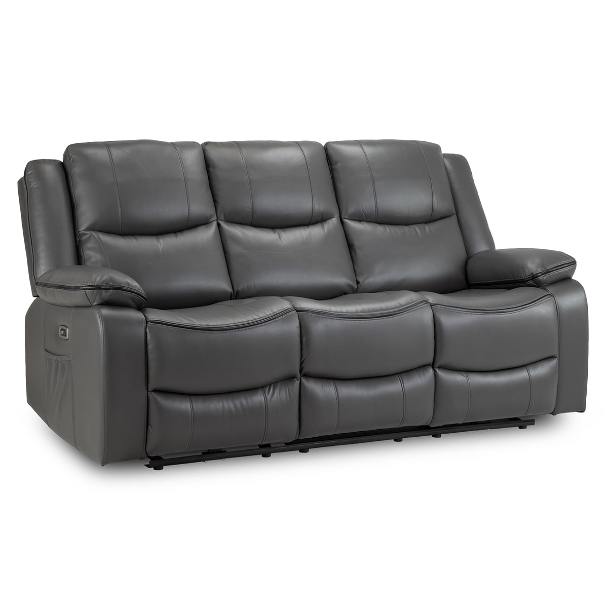 Faux Leather 3 Seater Sofa Electric Recliner - Harald