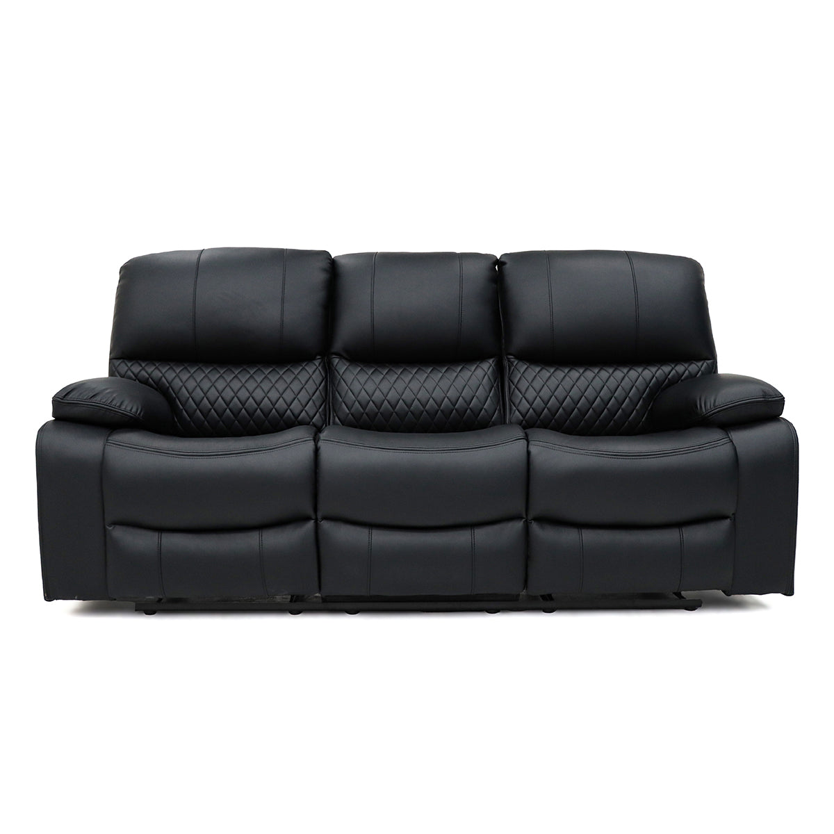 Faux Leather 3 Seater Sofa Recliner - Orla