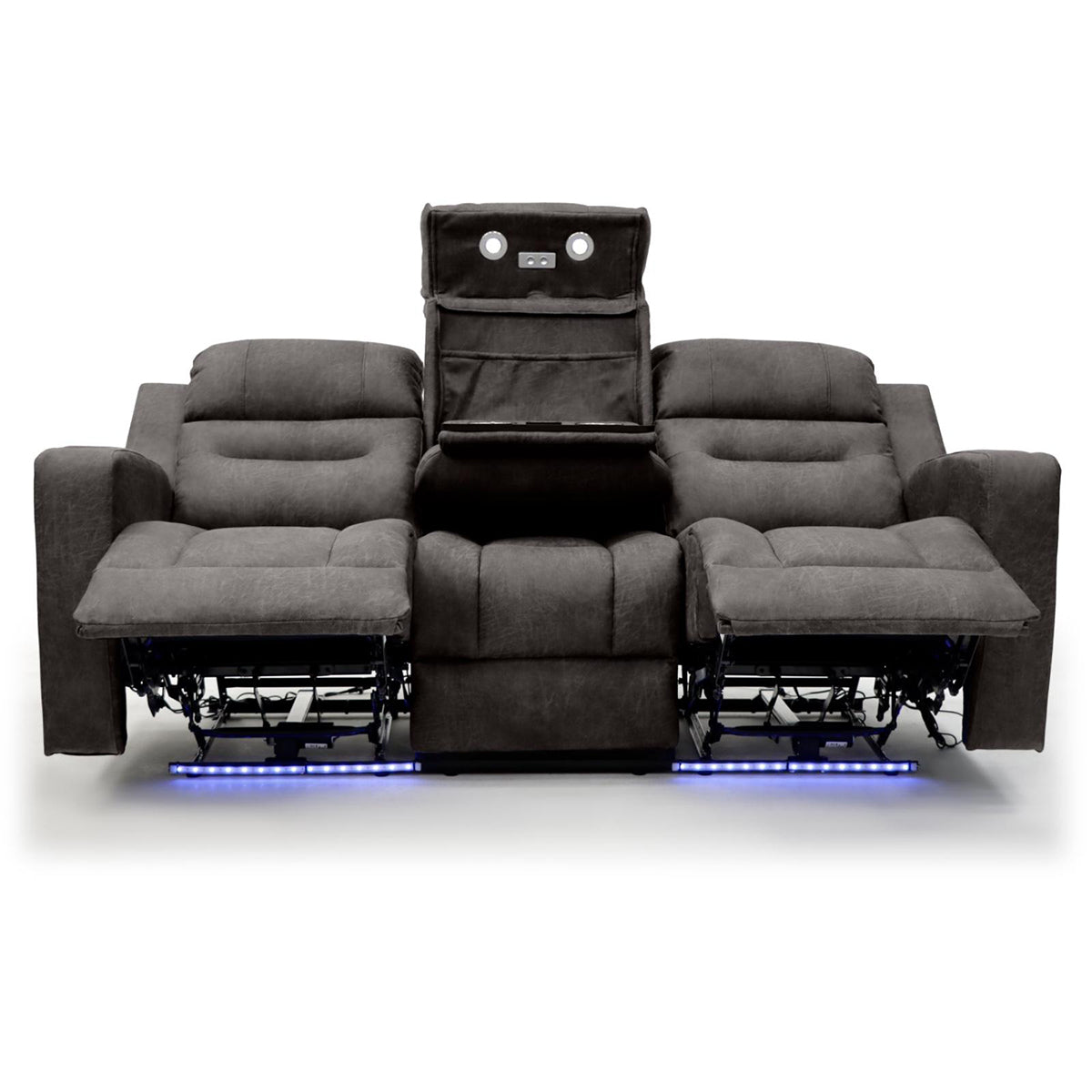 Faux Leather 3 Seater Sofa Recliner Tech - C-Love
