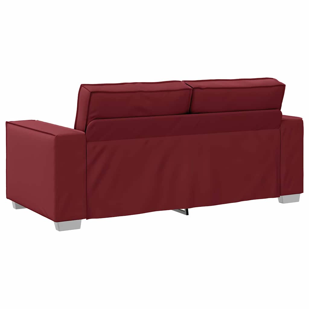 Faux Leather 3 Seater Sofa - Vantage Home
