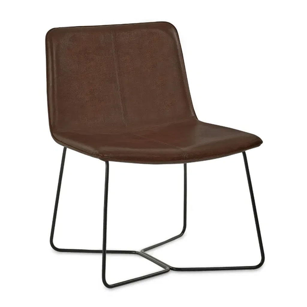 Faux Leather Accent Chair - Joren