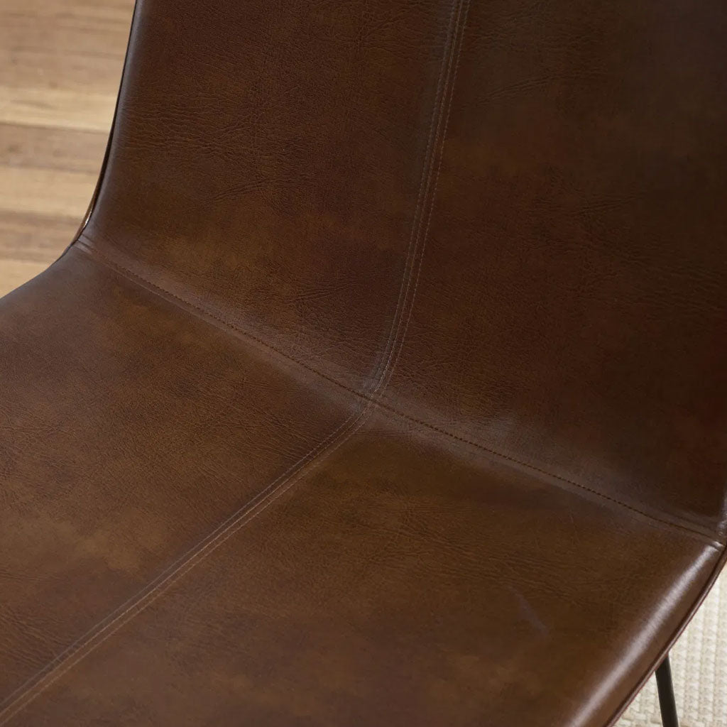 Faux Leather Accent Chair - Joren