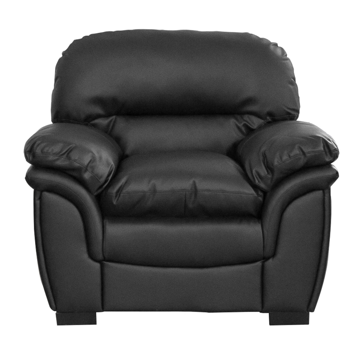 Faux Leather Armchair 109cm Wide - Kensington Home