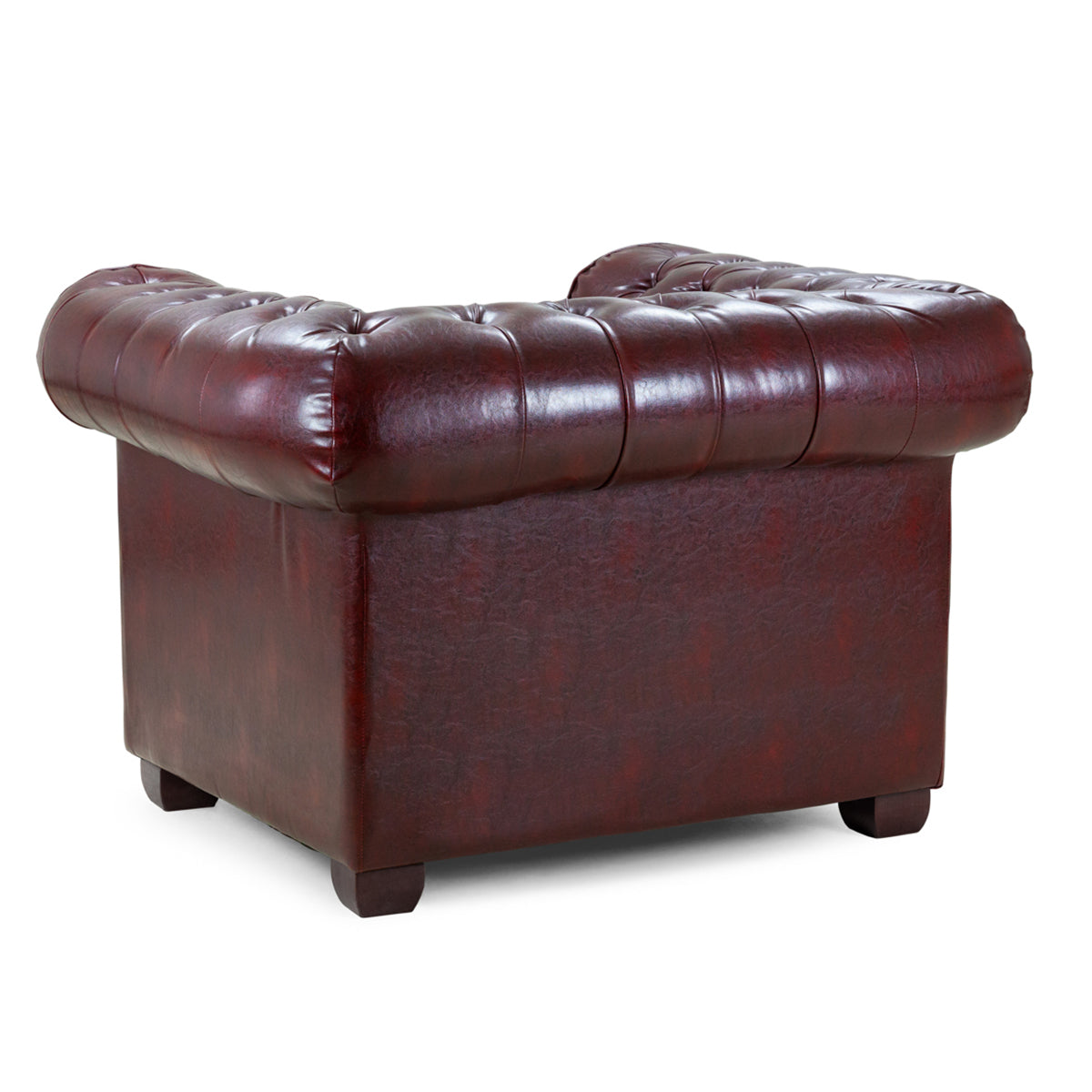 Faux Leather Armchair - Chesterfield