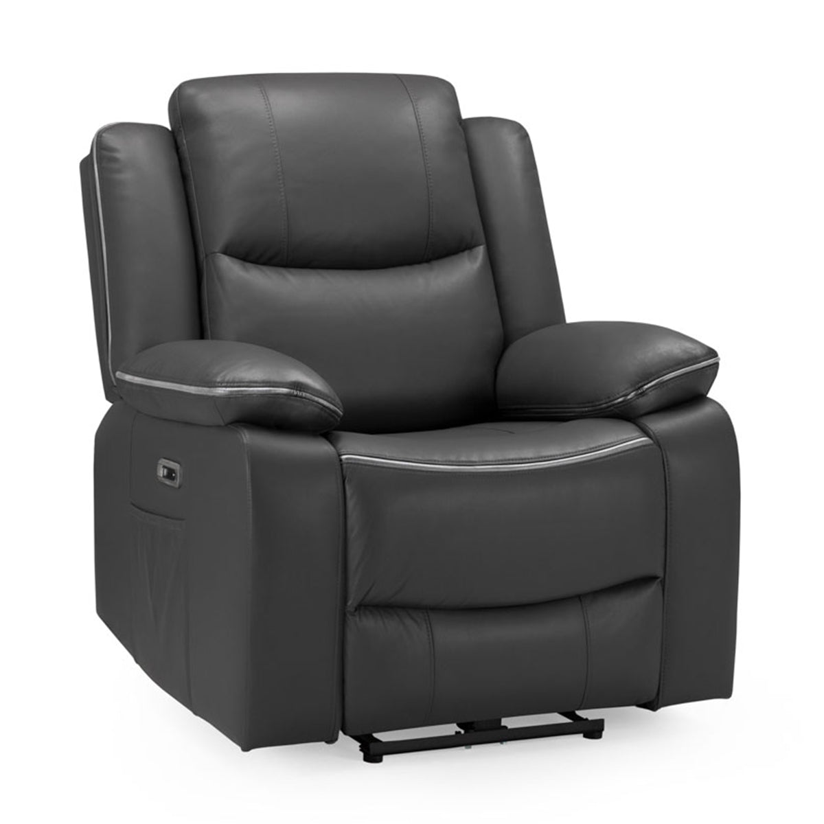 Faux Leather Armchair Electric Recliner - Harald