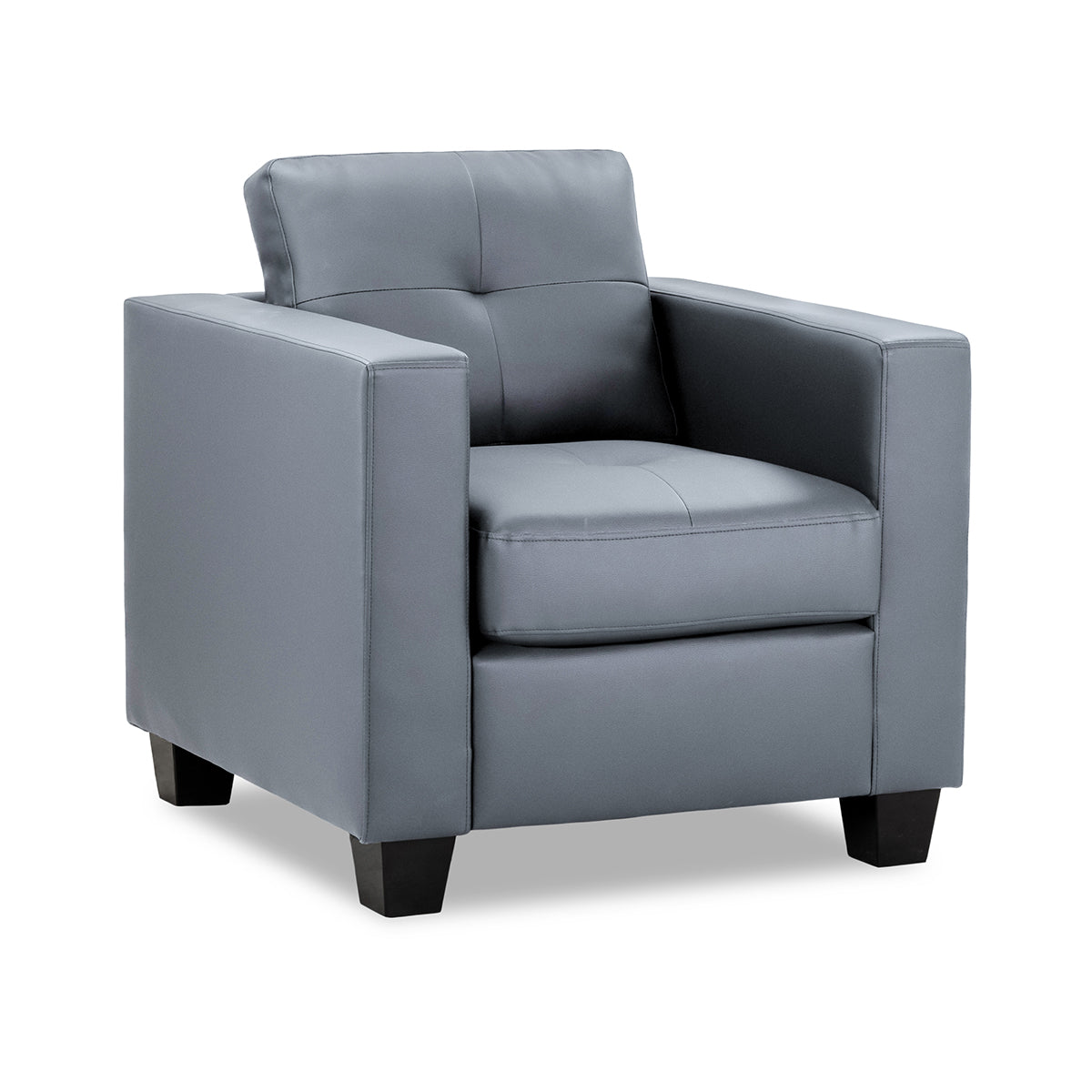 Faux Leather Armchair - Jerry