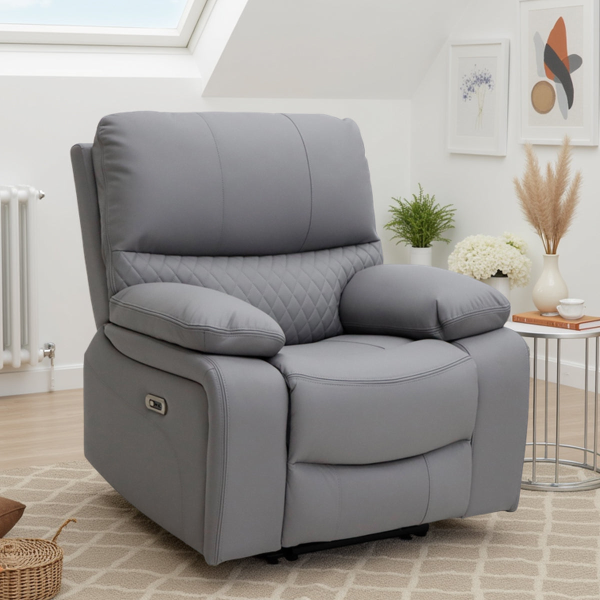 Faux Leather Armchair Recliner - Orla