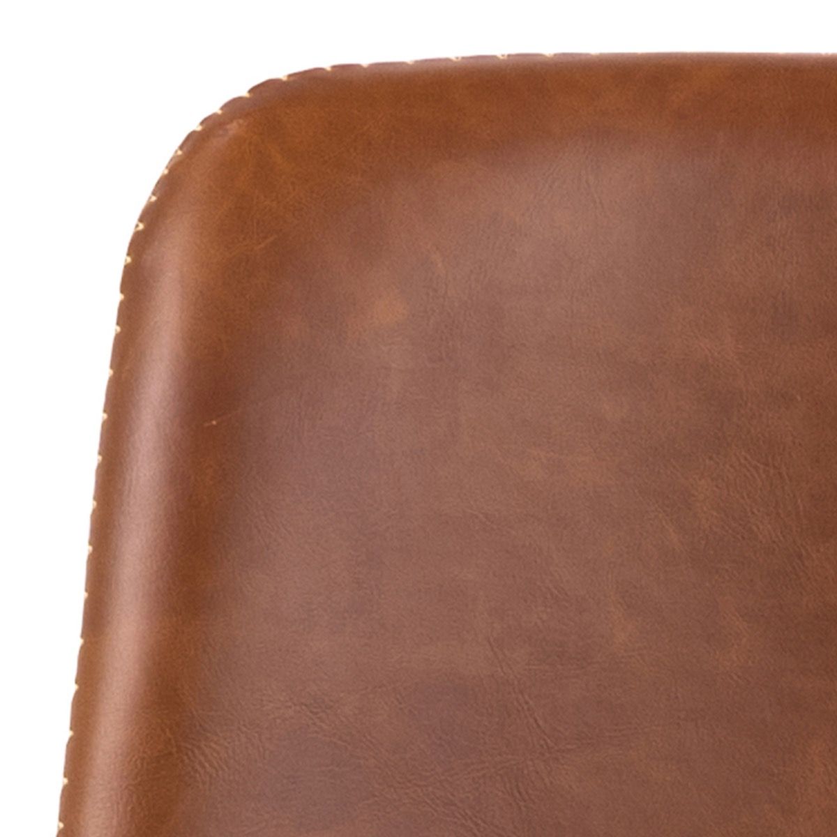 Faux Leather Bar Chairs in Set Of 2 - Oregon