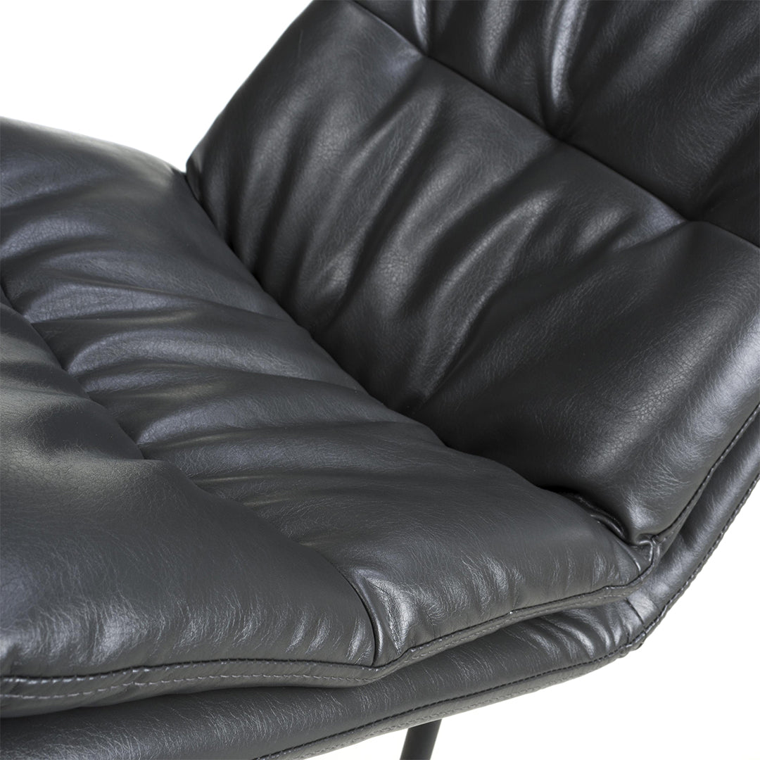 Faux Leather Bar Chairs in Set Of 2 - Argyle