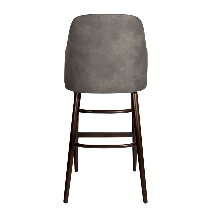 Faux Leather Bar Stool - Aztec