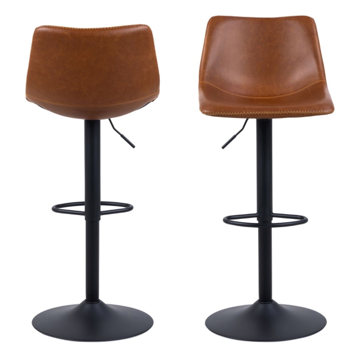 Faux Leather Bar Stool With Gas-Lift Function - Oregon