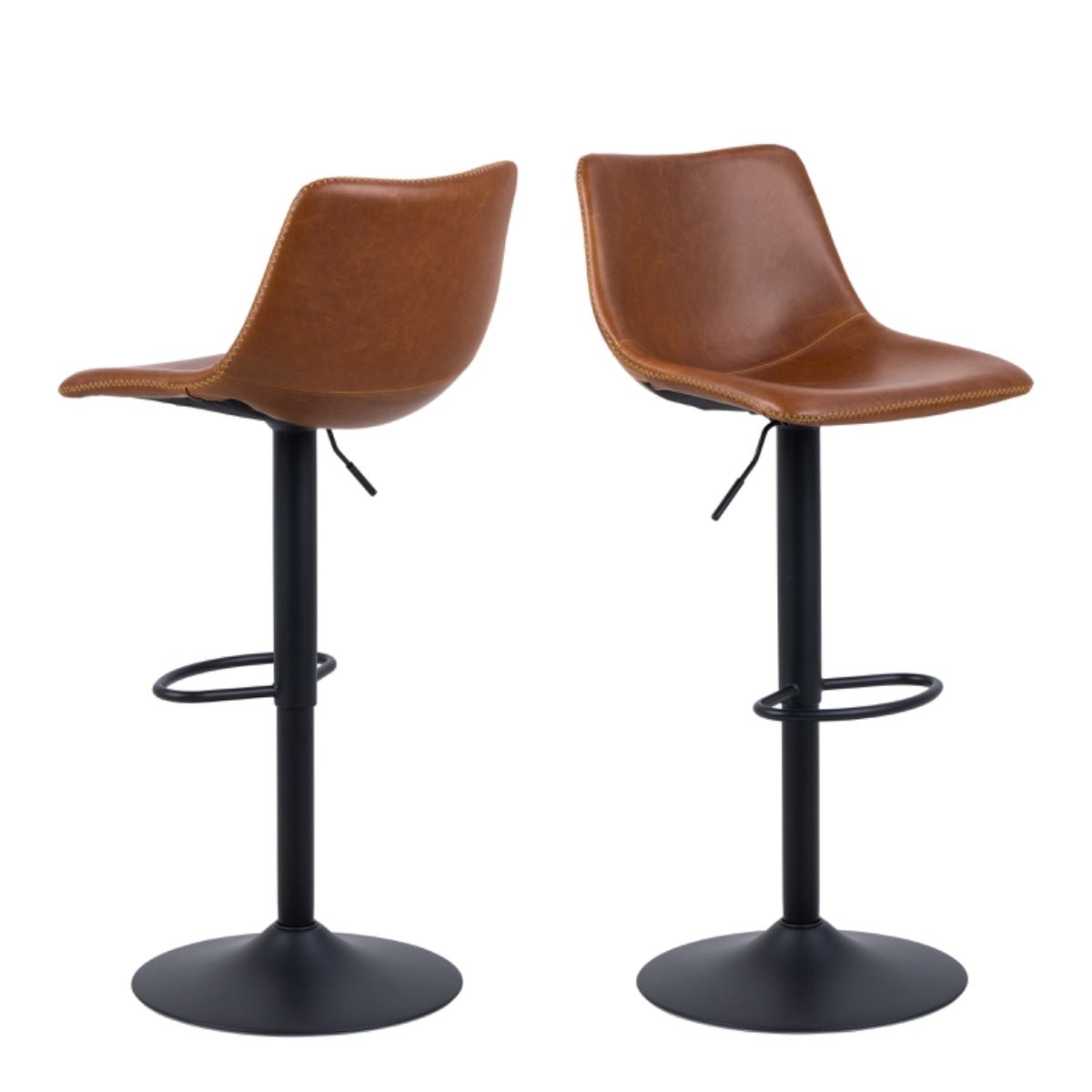 Faux Leather Bar Stool With Gas-Lift Function - Oregon