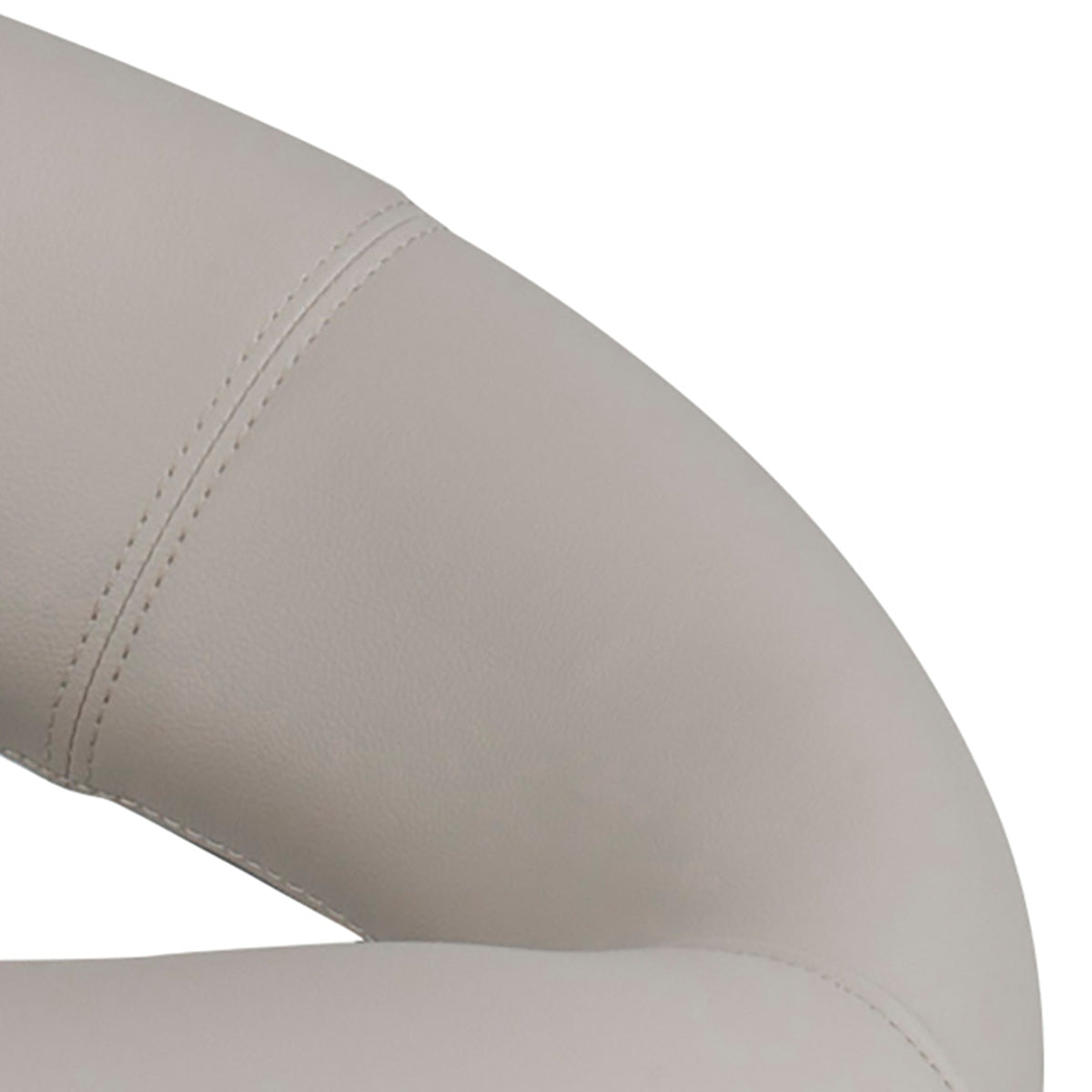 Faux Leather Bar Stool With Open Back And Swivel Function - Plump