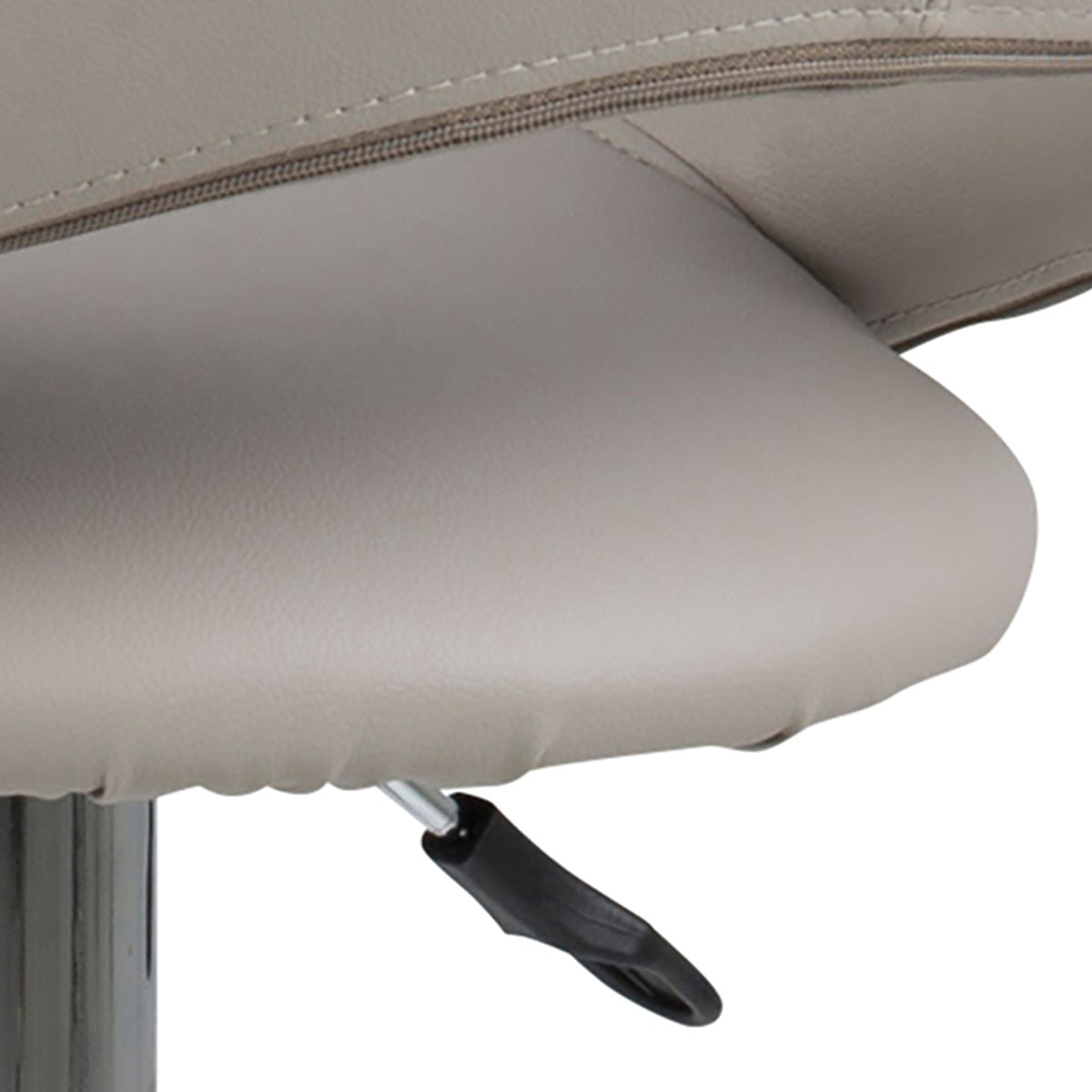 Faux Leather Bar Stool With Open Back And Swivel Function - Plump