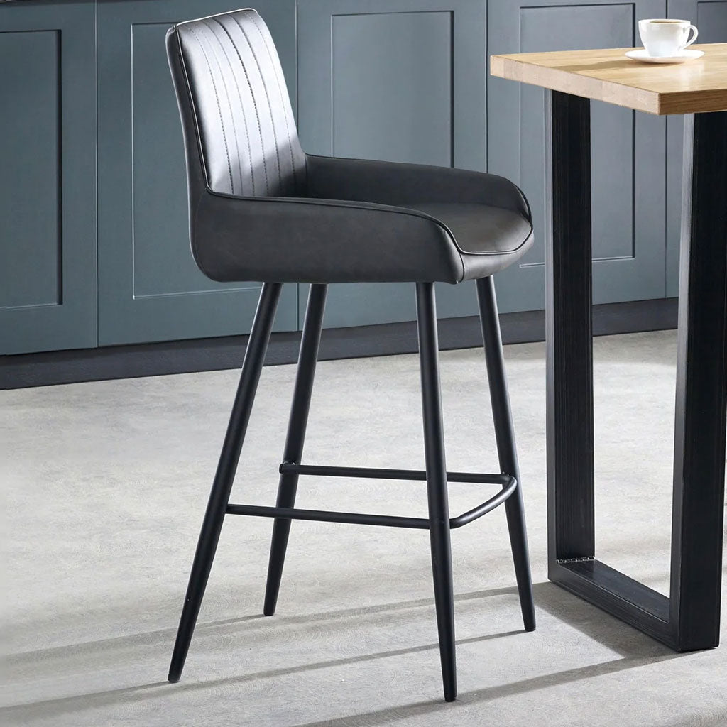 Faux Leather Bar Stool - Soho