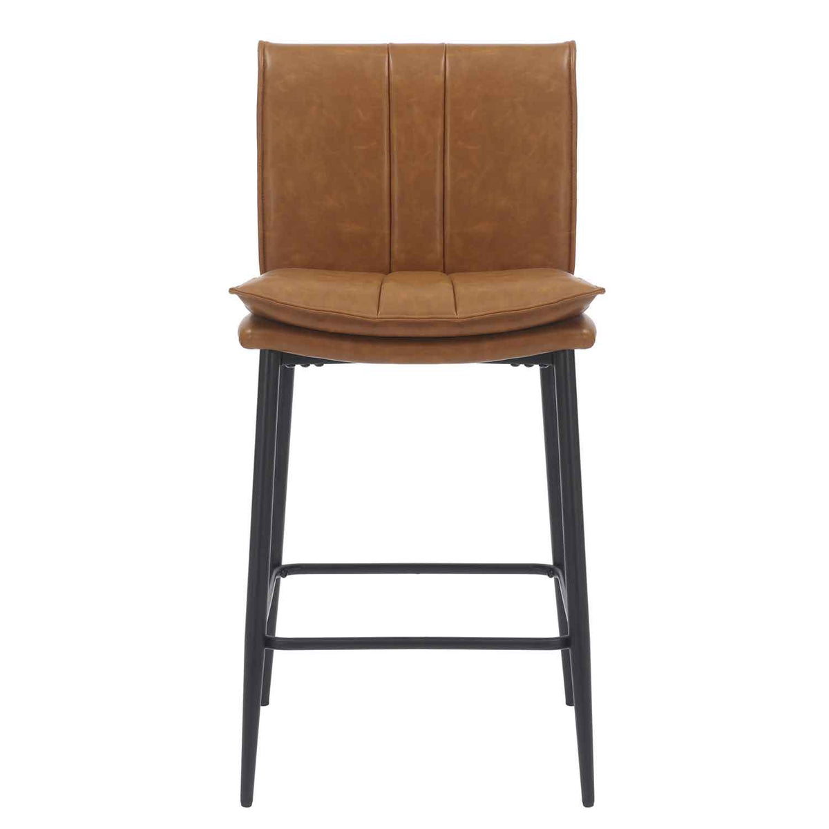 Faux Leather Bar Stools 47cm Wide in Set Of 2 - Lansdowne