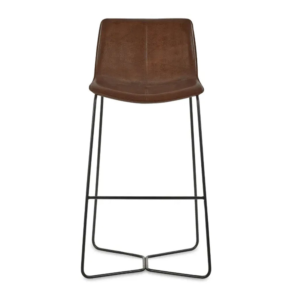 Faux Leather Bar Stools in Set Of 2 - Joren